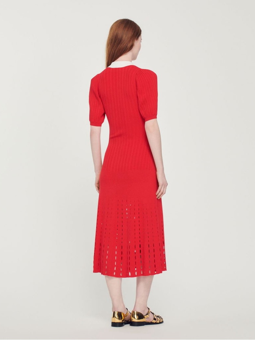 Sandro Teane Knitted Midi Dress - Picture 4 of 14